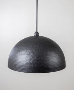 Charcoal Hammered Dome Light