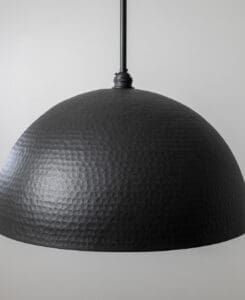 Charcoal Hammered Dome Light