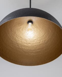 Charcoal Hammered Dome Light