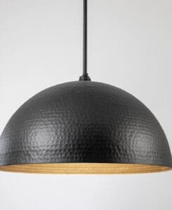 Charcoal Hammered Dome Light