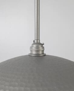 Gunmetal Hammered Dome Pendant Light