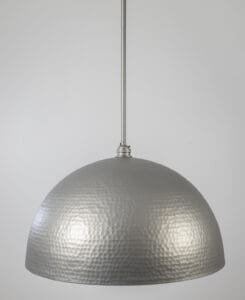 Gunmetal Hammered Dome Pendant Light