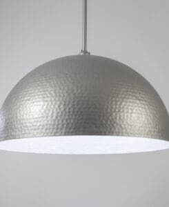 Gunmetal Hammered Dome Pendant Light