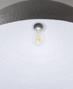 Gunmetal Hammered Dome Pendant Light