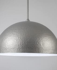 Gunmetal Hammered Dome Pendant Light