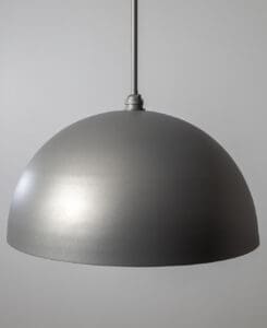 Gunmetal Smooth Dome Pendant Light