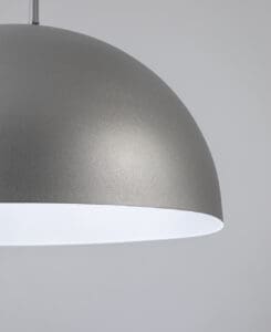 Gunmetal Smooth Dome Pendant Light