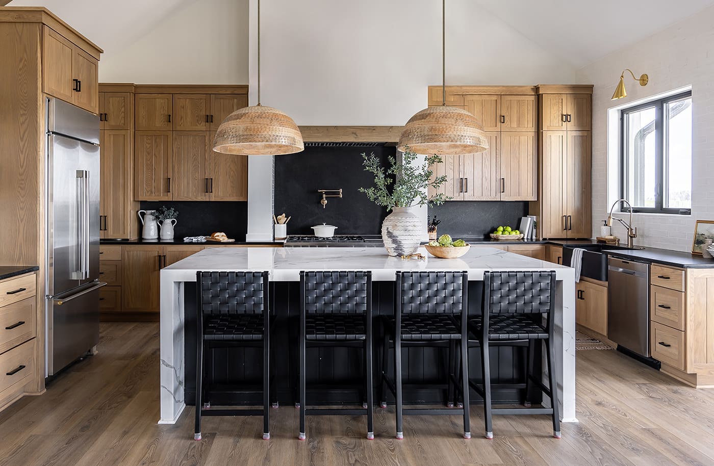 Wood Dome Pendant Light