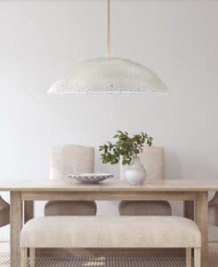 Concrete Dome Pendant Light