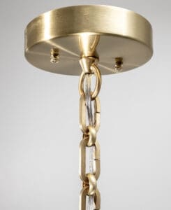 White Ceramic Bell Pendant Chain