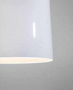 White Ceramic Bell Pendant