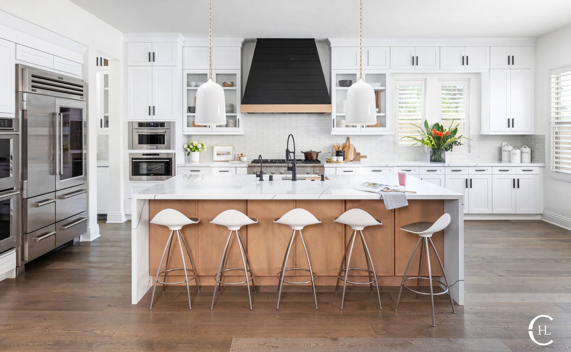 Kitchen featuring Farina Ceramic Bell Pendant