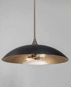 Black Dome Pendant Light