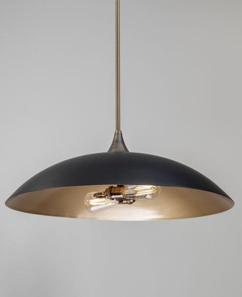 Black Dome Pendant Light
