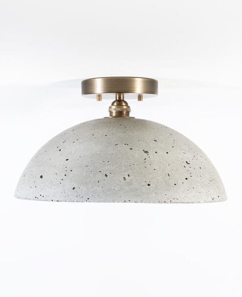 Galilean Concrete Flush Mount Light