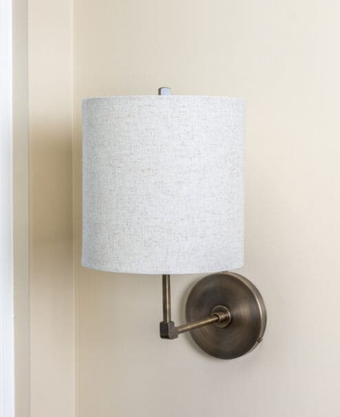 Linen Drum Wall Sconce