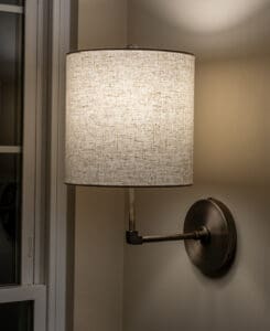Linen Drum Wall Sconce