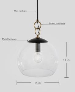 Glass Globe Pendant Light
