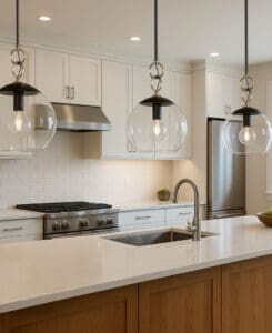 Glass Globe Pendant Light