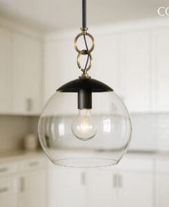Glass Globe Pendant Light