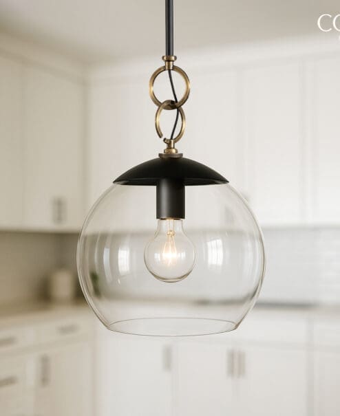 Glass Globe Pendant Light