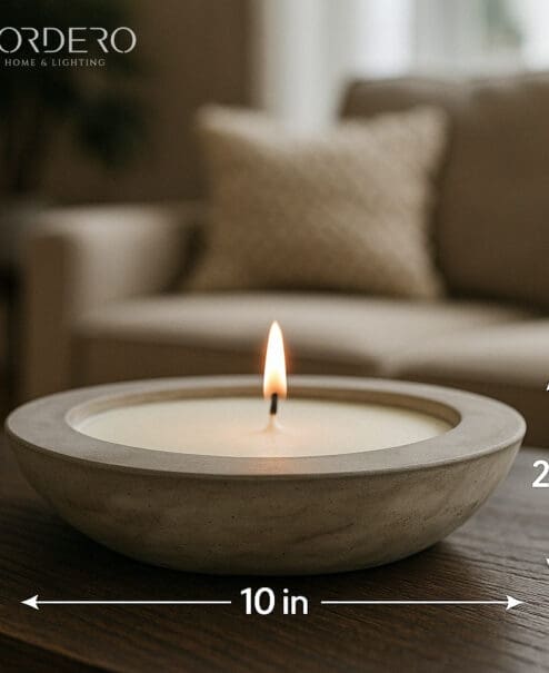 Alternative view of Concrete Halo Candle