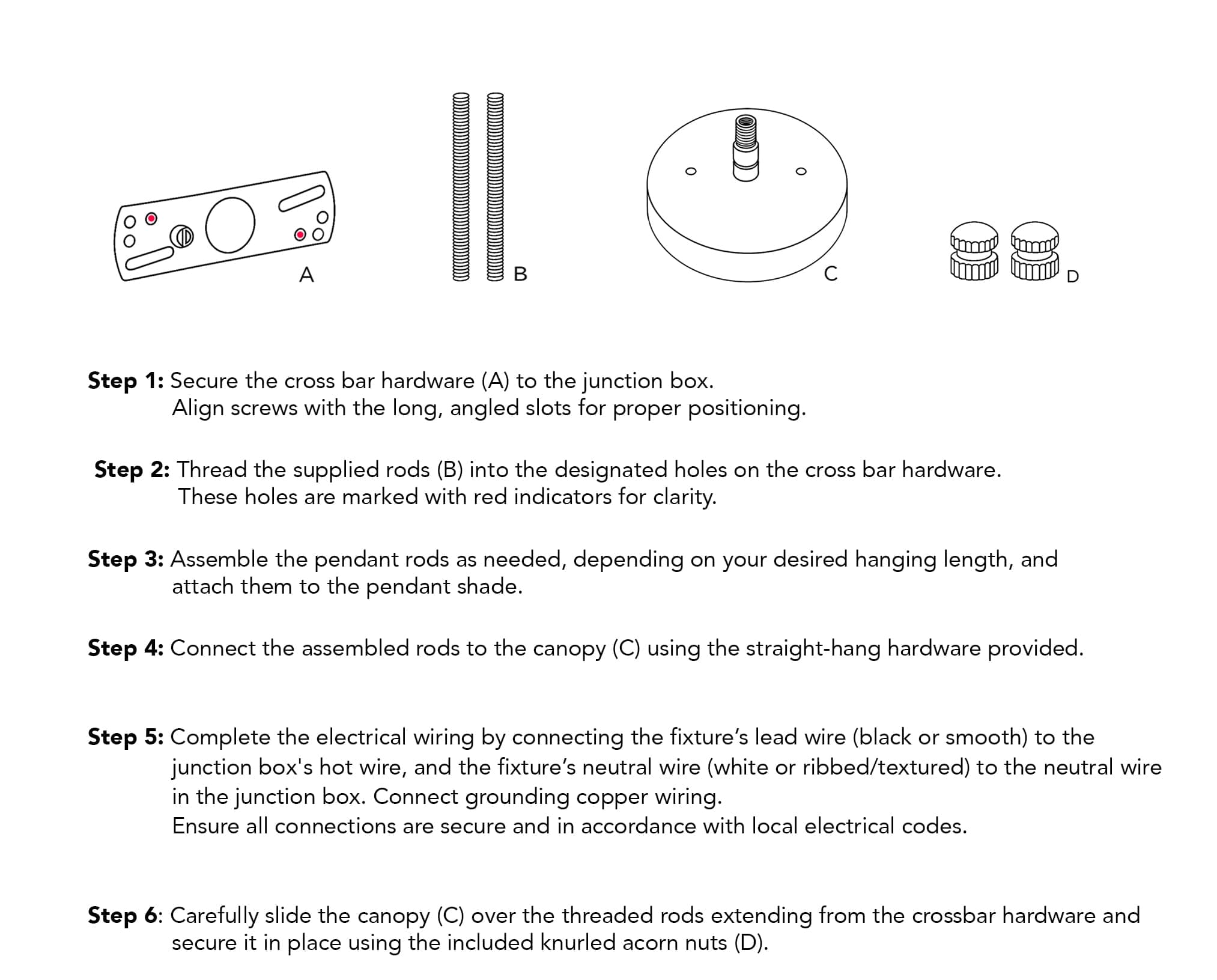 Pendant Install Instructions