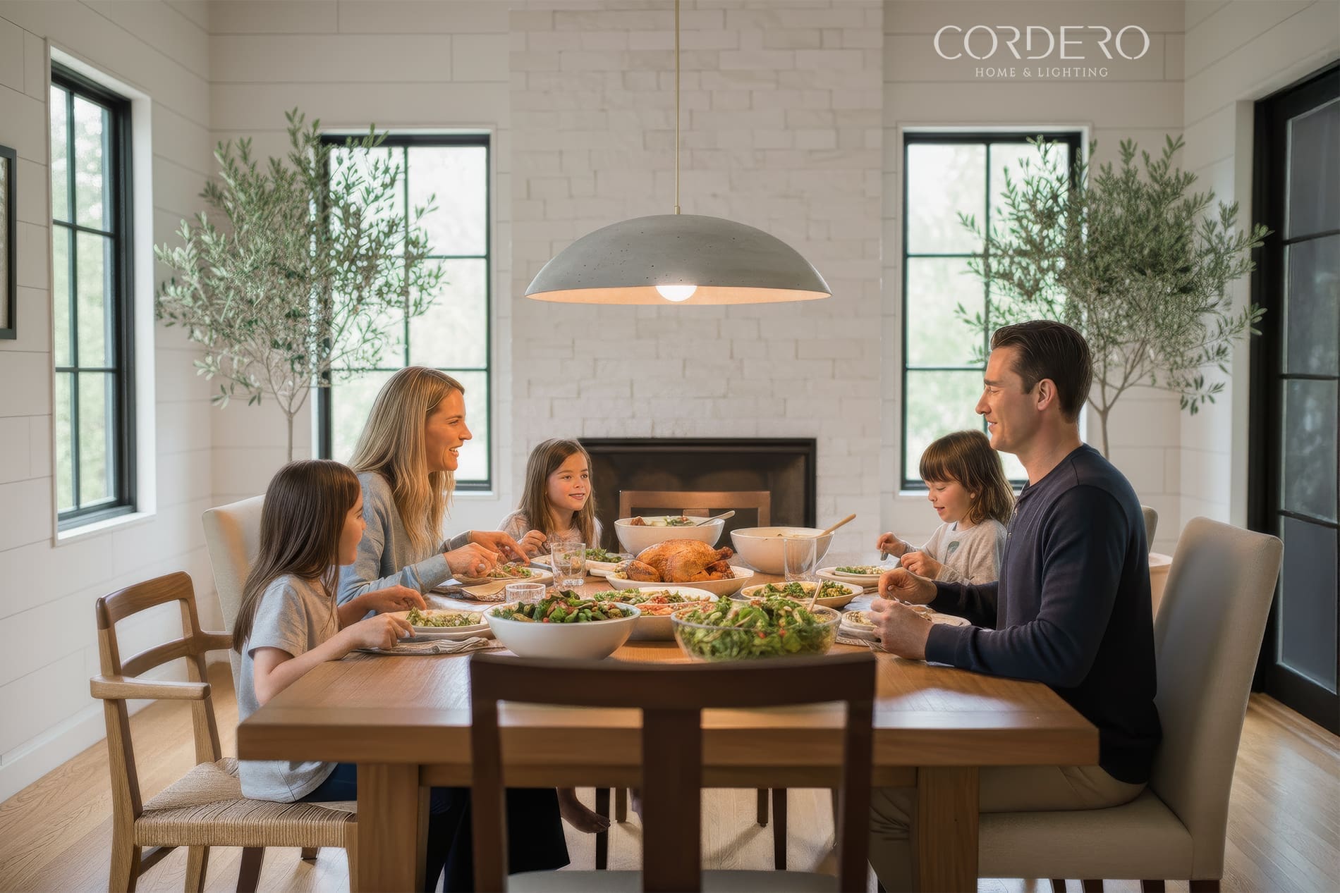 Concrete Pendant Light Fixture