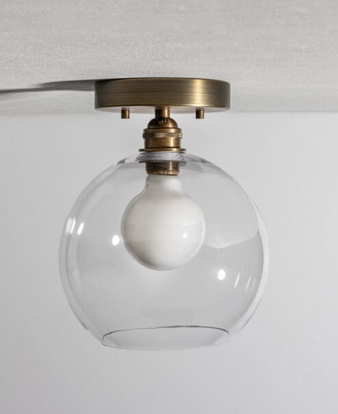 Alternative view of Luna Semi-Flush Mount Light Fixture - Clear
