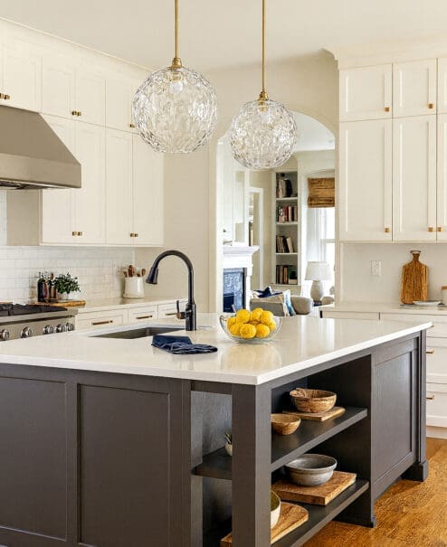 Dimple Glass Pendant - Kitchen