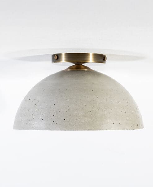 Galilean Classic Concrete Flush Mount Light