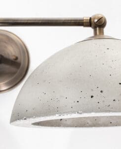 Concrete Dome Wall Sconce
