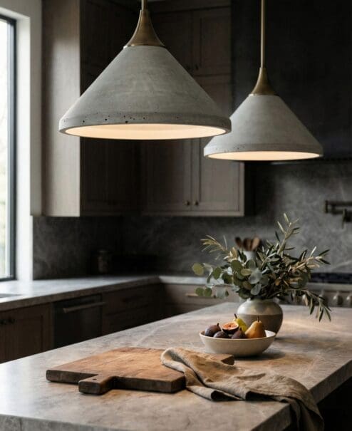 Meridian_Concrete-Pendant-A Concrete Pendant Light