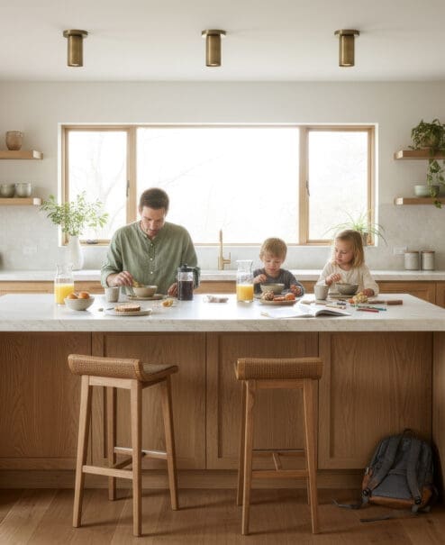 Brass Cylindrical Flush Mount Light