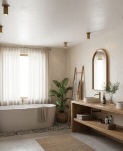 Brass Cylindrical Flush Mount Light