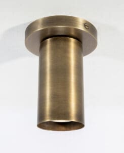 Brass Cylindrical Flush Mount Light