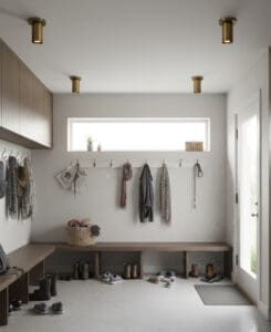 Brass Cylindrical Flush Mount Light