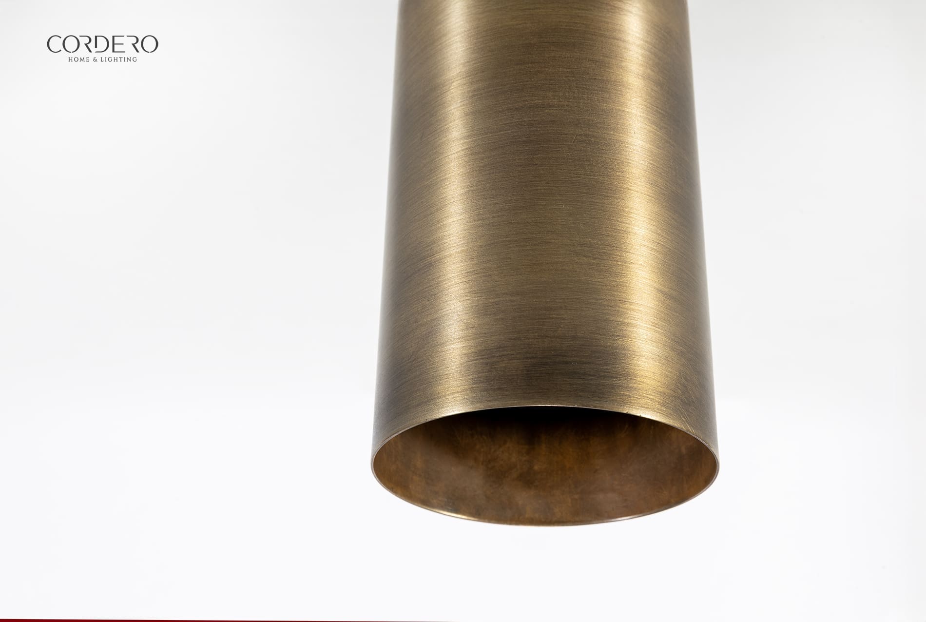 Brass Cylindrical Flush Mount Light