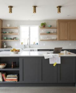 Brass Cylindrical Flush Mount Light