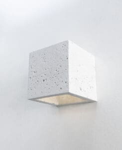 Concrete Cube Wall Sconce