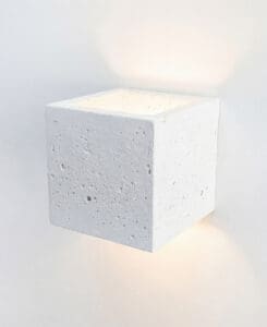 Concrete Cube Wall Sconce