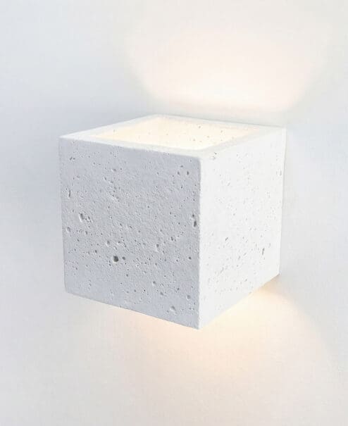Concrete Cube Wall Sconce