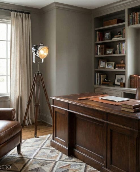 Alternative view of Motorcycle Headlight Floor Lamp