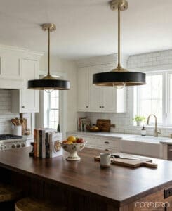 Solenne Slim Dome Pendant – Black_4